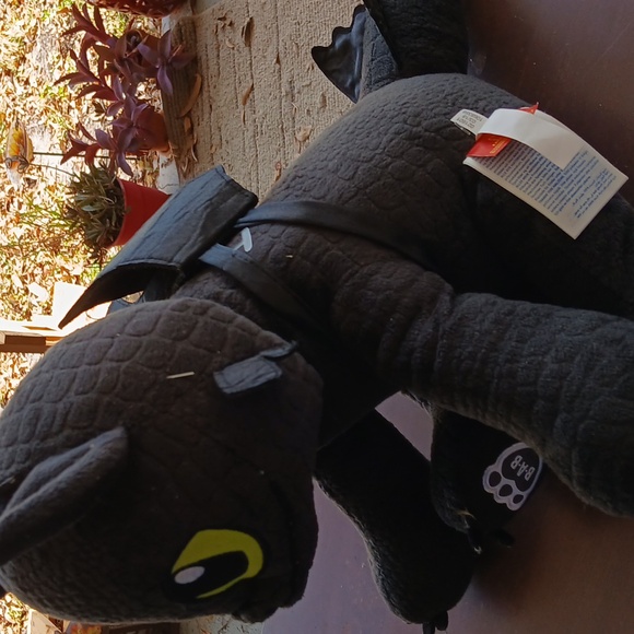 Plush BAB Toothless Dragon with Wings Dream Works How to Train Your Dragon - Picture 2 of 4